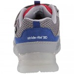 Stride Rite 360 Boy's Marcel Anti-Microbial Dual Width Insole Lighted Athletic Sneaker Grey 10 Toddler