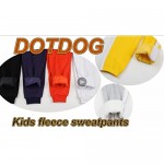 DOTDOG Youth Soft Mirco Velvet Pull-on Jogger Sweatpants Casual Fleece Pants with Pockets for Boys or Girls 3-12 Years