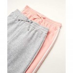 WallFlower Girls' Sweatpants - Athletic Fleece Jogger Active Pants (2 Pack)