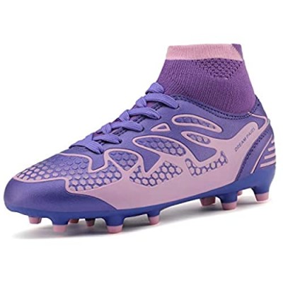 DREAM PAIRS Boys Girls Athletic Soccer Football Cleats Shoes(Toddler/Little Kid/Big Kid)