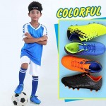 Hawkwell Kids Athletic Outdoor/Indoor Comfortable Soccer Shoes(Toddler/Little Kid/Big Kid)