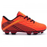 LEOCI Durable Soccer Shoes - Kid's Football Boots Boy and Girl Anti-Slip Child Light Soccer Cleats