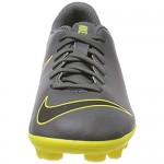 Nike Youth Soccer Mercurial Vapor 12 Academy Multi Ground Cleats Dark Grey/Yellow 4.5 Big Kid