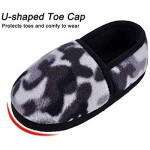 CCVON Kids Slippers Camo Slippers for Boys Memory Foam Non-Slip Warm Home Shoes Indoor
