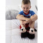 Disney Mickey Mouse Toddler Boys Plush 3D Mickey Head Sock Top Slippers