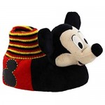 Disney Mickey Mouse Toddler Boys Plush 3D Mickey Head Sock Top Slippers
