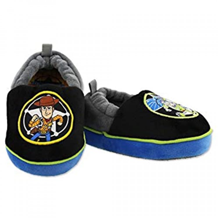 Disney Toy Story Woody Buzz Boys Toddler A-Line Slippers