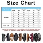 FANTURE Toddler Kids Moccasin House Shoes Slippers with Memory Foam Slip On Sole Protection Slipper for Boys Girls Indoor Outdoor