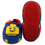 LEGO Blocks Boys Toddler Plush Aline Slippers with Non Slip Rubber Sole