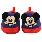 Mickey Mouse Toddler Boy's Plush A-Line Slippers with 3D Ears