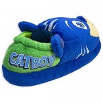 PJ Masks Boys Slippers Catboy and Gekko Slip on Plush Slippers for Toddlers Blue Green Blue Green Toddler Size