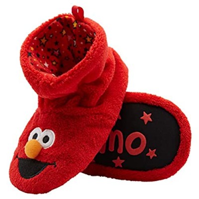 Sesame Street Boys Socktop Slippers Elmo  Cookie Monster  Big Bird Toddler Slippers