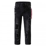 Mina Kids Girls Skinny Jeans Denim Ripped Fashion Stretchy Jeans for 6 and 12 yearsHJL602