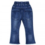 Peacolate 3-7T Infant Little Kids Girls Embroidery Jeans Denim Pants