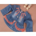 Baby Girls 3 Pieces Clothing Sets Denim Jacket Shirt and Jeans
