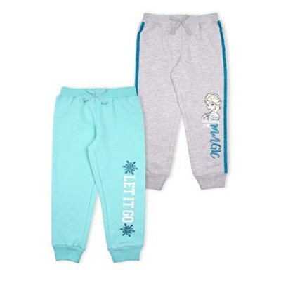 Disney 2-Pack Frozen Joggers Pants  Elsa Joggers for Girls  Kids  and Toddlers