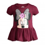 Disney Minnie Mouse Girls Ruffle Tunic Shirt & Legging Set