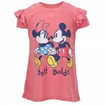 Disney Minnie Mouse Girls Short-Sleeves Top and Leggings Set