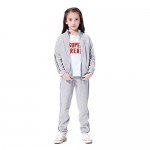 Girls' 2 Piece Velour Jog Set Long Sleeve Top and Pants Set Clothes for Little Girl 3-14 Years