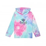 Girls Tie Dye Sweatsuit Set Symphony Printing Hoodie Tracksuit Outfit Jogging Suits for Girl