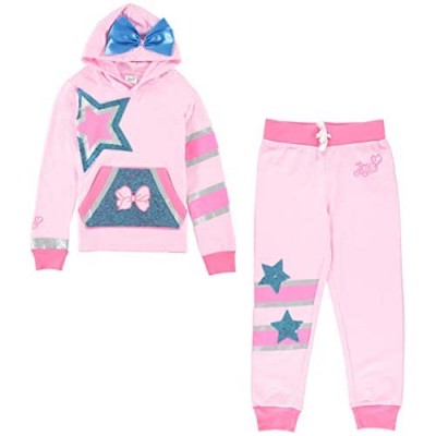 JoJo Siwa Graphic Hoodie and Legging  2-Piece Outfit Set Bow and Star