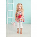Mud Pie Girls' Tiered Floral Tunic and Capri