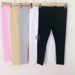 3 Pack Toddler Girls Solid Basic Leggings Modal Casual Stretchy Ankle Length Tights Pants Trousers for 3-8T Kids