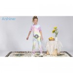Arshiner Kids Girls Tie Dye Joggers Comfort Loose Sweatpants High Waist Trouser