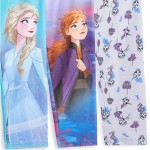 Disney Frozen Princess Anna Queen Elsa 3 Pack Leggings Set