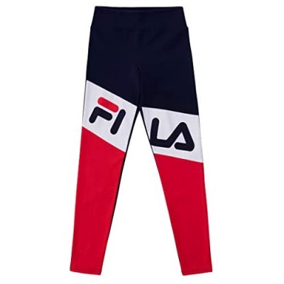 Fila Heritage Girls Athletic Stretch Jersey Legging with Color Blocking Kids Clothes