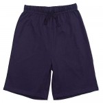 Kid Nation Kids Unisex 100% Cotton Casual Pull on Shorts for Boys and Girls 4-12 Years