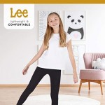 LEE 3 Pack Leggings for Girls | A Stylish Mix of Solid Color or Prints Super Soft Pull on Leggings for All Day Comfort