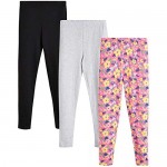 Limited Too Girls' Assorted Casual Knit Leggings in Solids and Prints (3 Pack)