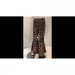 QLIyang Girls Ruffle Leggings Leopard Print Bell Bottoms Flare Pants