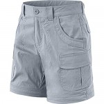 CQR Girls' Hiking Cargo Pants UPF 50+ Quick Dry Convertible Zip Off Pants Outdoor Camping Pants