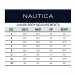 Nautica Girls' Juniors Uniform Skinny Stretch Sateen Pant