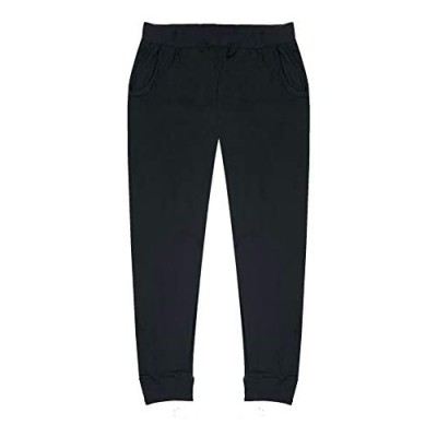 Popular Girl's Solid and Print Lightweight Jogger Pants with Pockets