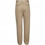 Premium Flat Front Pants for Girls with Adjustable Waist – Khaki Navy Black Grey