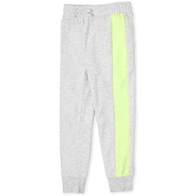 The Children's Place Girls' Side Stripe French Terry Jogger Pants
