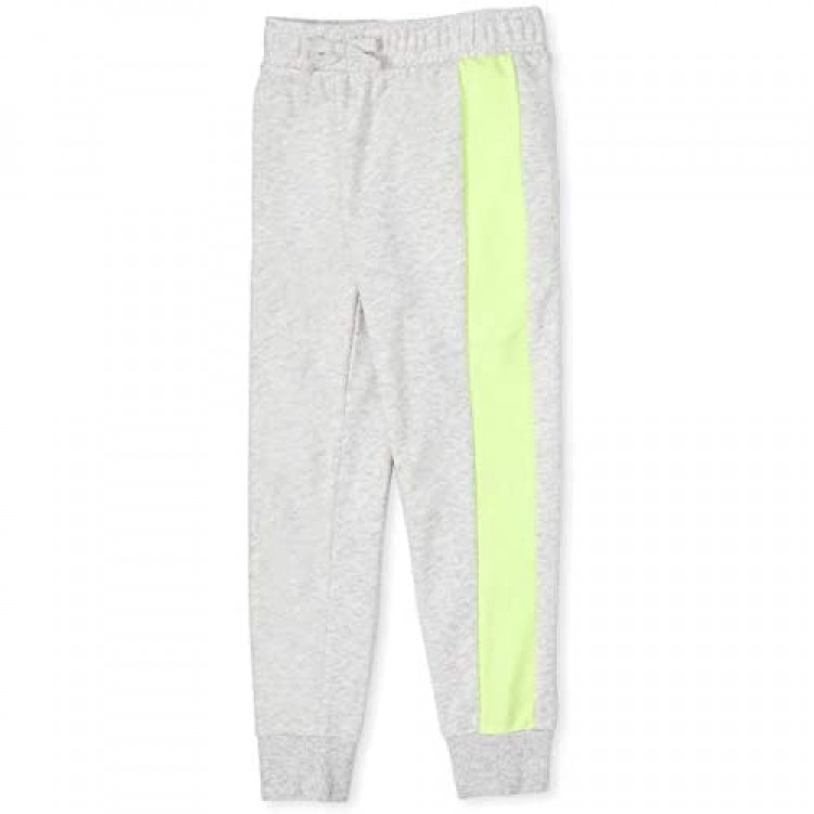 The Children's Place Girls' Side Stripe French Terry Jogger Pants