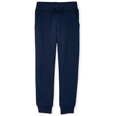 The Children's Place Girls' Uniform Active French Terry Jogger Pants