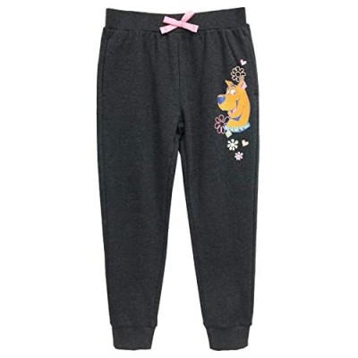 Warner Brothers Girls Scooby Doo with Flowers and Hearts Gray Heather Joggers Sweatpants