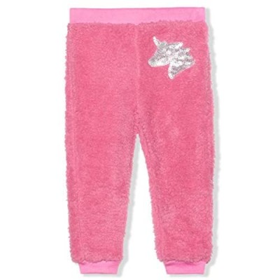 Young Hearts Jog Pants for Girls  Elastic Waistband and Ribbed Cuffs  Heathered Gray with Heart
