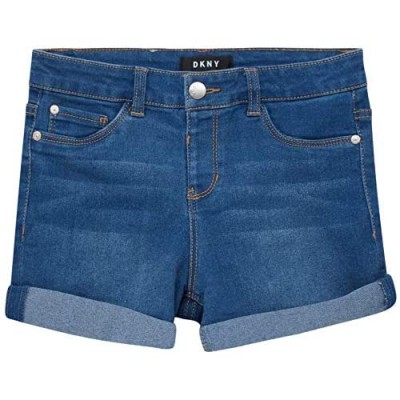 DKNY Girls' Shorts - 5 Pocket Stretch Denim Jeans Shorts (Big Girl)
