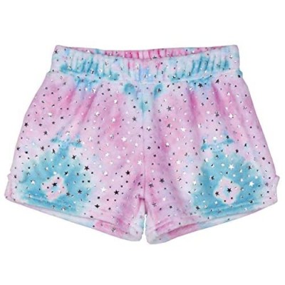 iscream Big Girls Silky Soft Plush Fleece Shorts - Pastel Dreams Collection