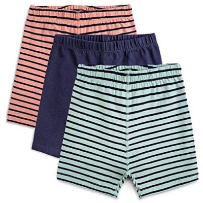 Mightly Girls' Cartwheel Shorts | Organic Cotton Fair Trade Certified 3-Pack Bicycle Undershorts for Kids and Toddlers