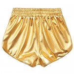 Perfashion Girls Metallic Shorts Sparkly Shiny Hot Pants Gold/Silver/Pink Outfit