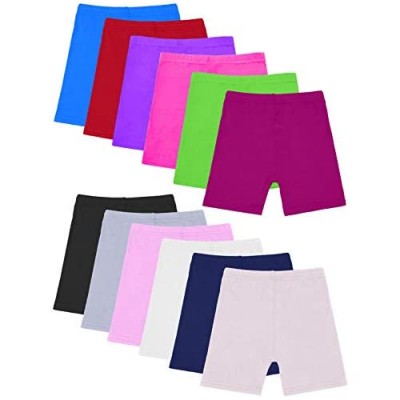 Resinta 12 Pack Dance Shorts Girls Bike Short Breathable and Safety