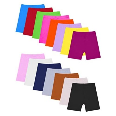 Resinta 15 Pack Dance Shorts Girls Bike Short Breathable and Safety 15 Color