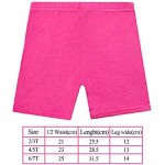 Xgood 6 Pack Girls Shorts Dance Short Cotton Bike Short for Sports Under Skirts Breathable and Safety Dress Shorts 6 Colors